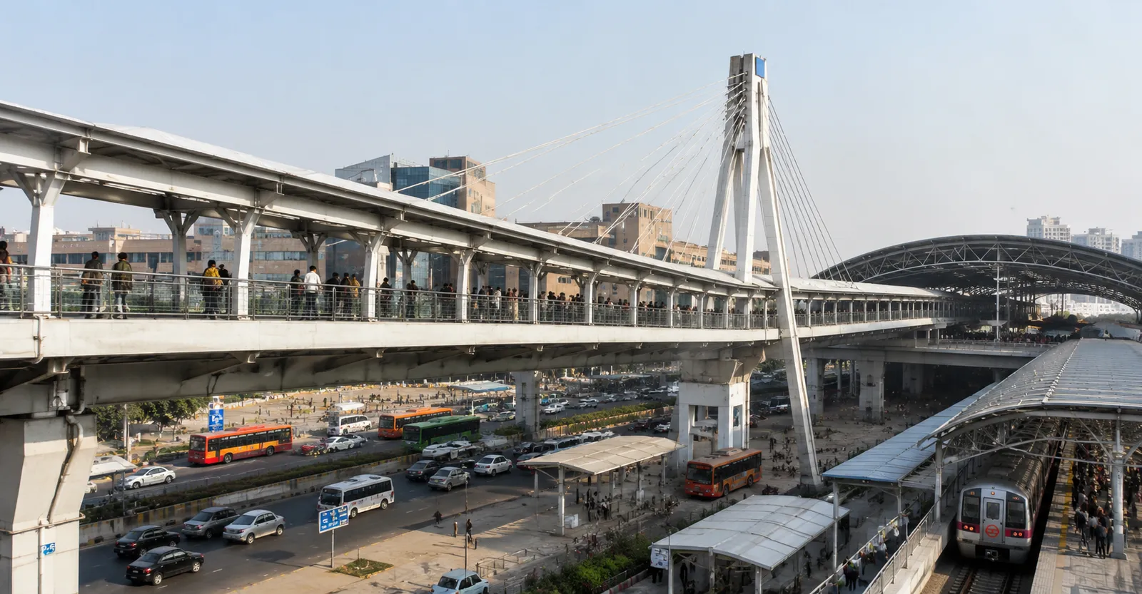 Anand Vihar Skywalk to Connect Namo Bharat, Delhi Metro, Railway Station & ISBT 
