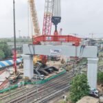 Mumbai-Ahmedabad Bullet Train Project completes all 13 Portal Beam launches 3 Mumbai-Ahmedabad Bullet Train project achieved another construction milestone in Ahmedabad
