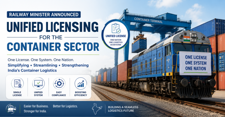 Railway Minister announced unified licensing for the container sector