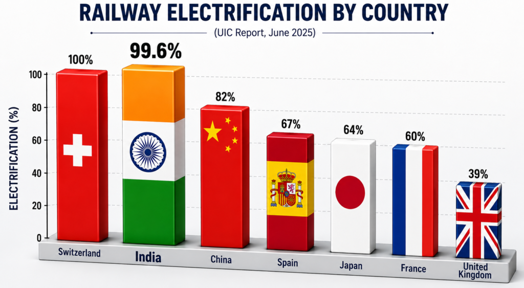 Indian Railways leads network electrification list ahead of China, Japan & UK 2 image 18