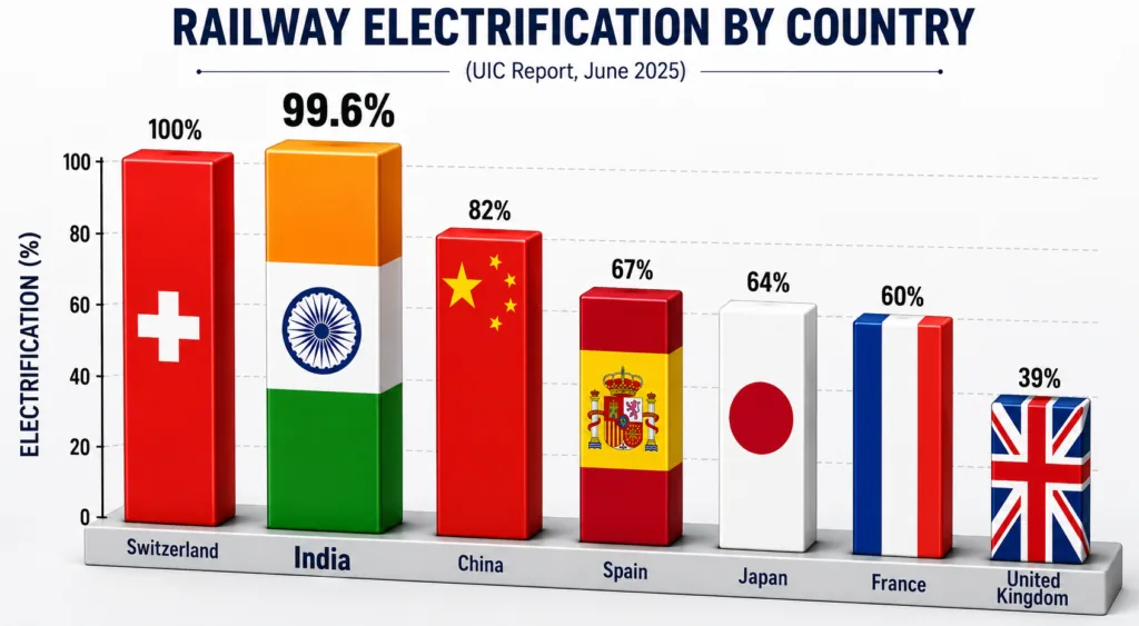 Indian Railways leads network electrification list ahead of China, Japan & UK 2 image 18