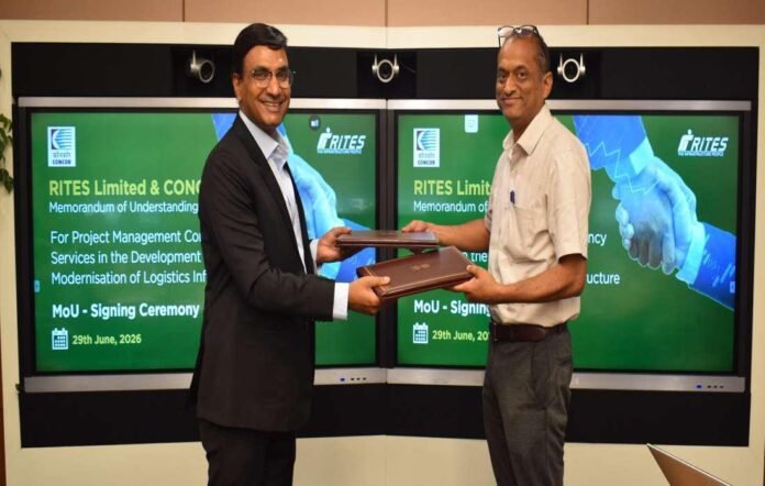RITES, CONCOR enter into MoU for Logistics Infrastructure Consultancy