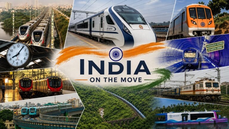 India on the Move: Revisiting the milestones in Railway, Metro & RRTS on the 80th Independence Day India on the Move: Revisiting the milestones in Railway, Metro & RRTS on the 80th Independence Day