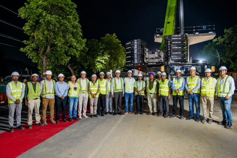 Gurugram Metro expansion: First 160 tonne U-girder installed near Cyber Park Gurugram Metro expansion: First 160 tonne U-girder installed near Cyber Park