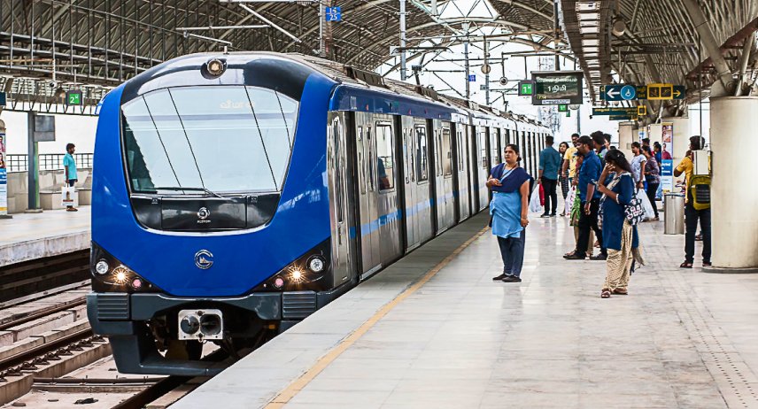 Chennai Metro Phase 2 Medavakkam pier construction