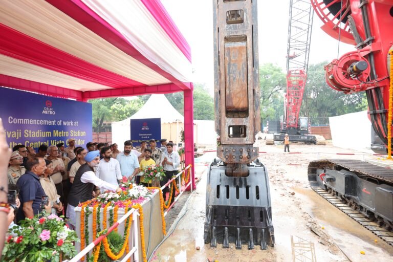 Delhi Metro: Afcons initiates construction at Shivaji Stadium for Phase 5(A) project