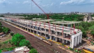 Mumbai-Ahmedabad High-Speed Rail: Vadodara Bullet Train Station enters final Structural Phase as steel erection begins 