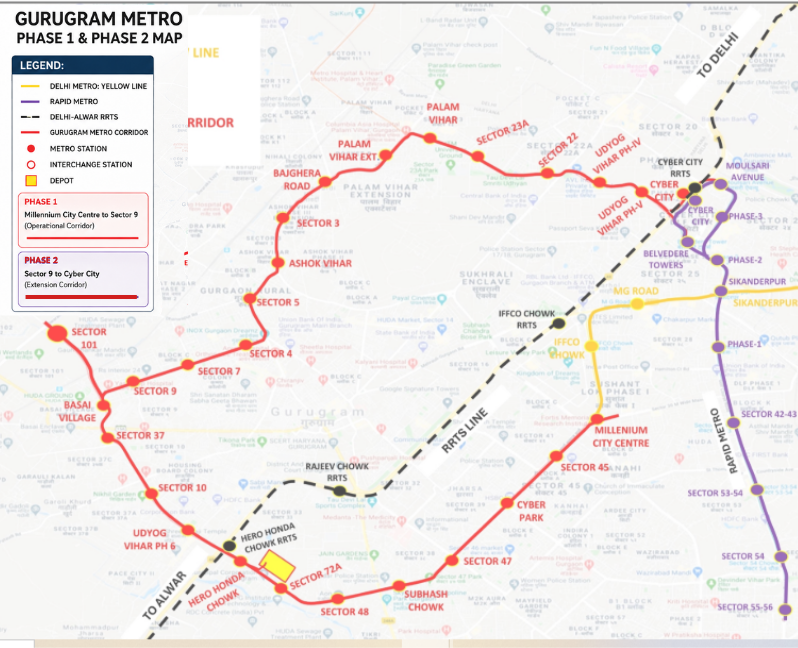 World Bank approves ₹1,409 crore loan for Gurugram Metro Phase 2, & Tenders are under evaluation 2 image 7
