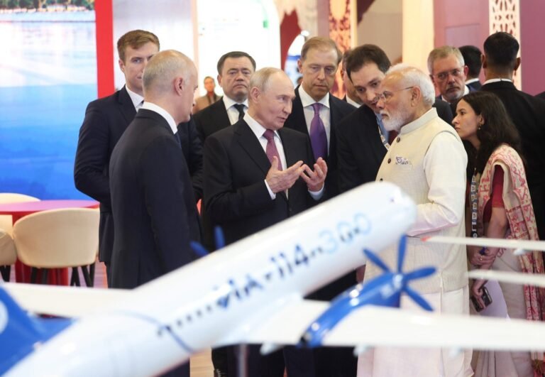Modi, Putin Visit RVNL Stall, View Indo-Russian Vande Bharat Sleeper Model at INNOPROM