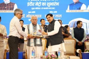 Manohar Lal Khattar & CM Mohan Yadav Inaugurates Extended Indore Metro Corridor 