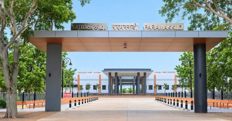 PM Modi Inaugurated 5 Amrit Bharat Stations, Dedicated ₹750 Cr Railway Projects in Tamil Nadu PM Modi Inaugurated 5 Amrit Bharat Stations, Dedicated ₹750 Cr Railway Projects in Tamil Nadu