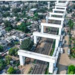 Mumbai-Ahmedabad Bullet Train Beams are installed on Mumbai-Ahmedabad Corridor